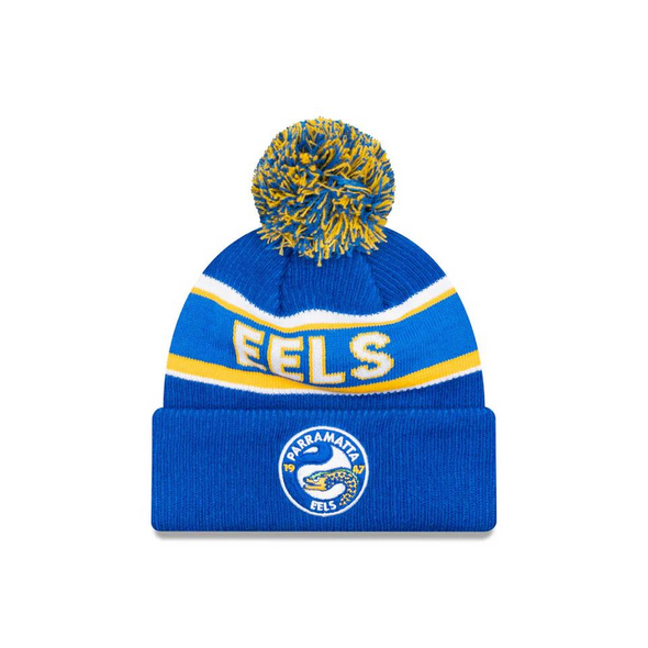 New Era NRL Eels Essentials Cuff Beanie with Pom