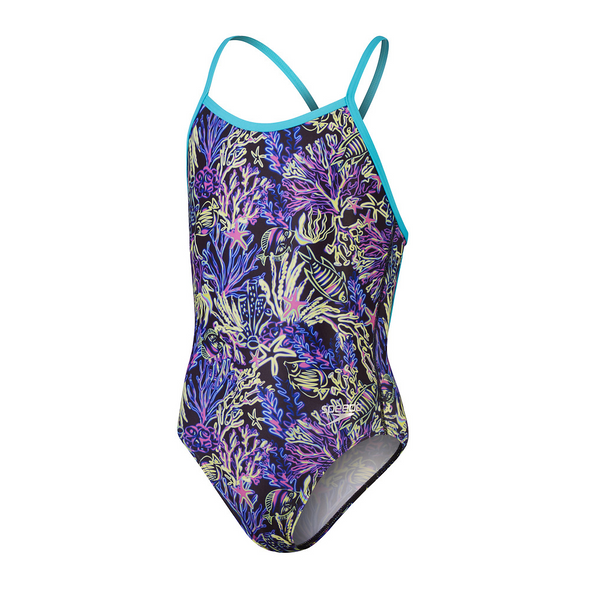 Speedo Kids Girls Allover V-Back