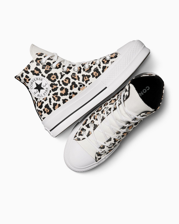 Converse Womens Chuck Taylor All Star Lift Leopard Love High