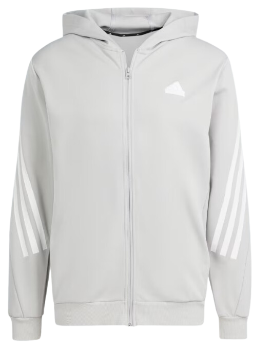 Adidas Mens 3S Full Zip Hoodie