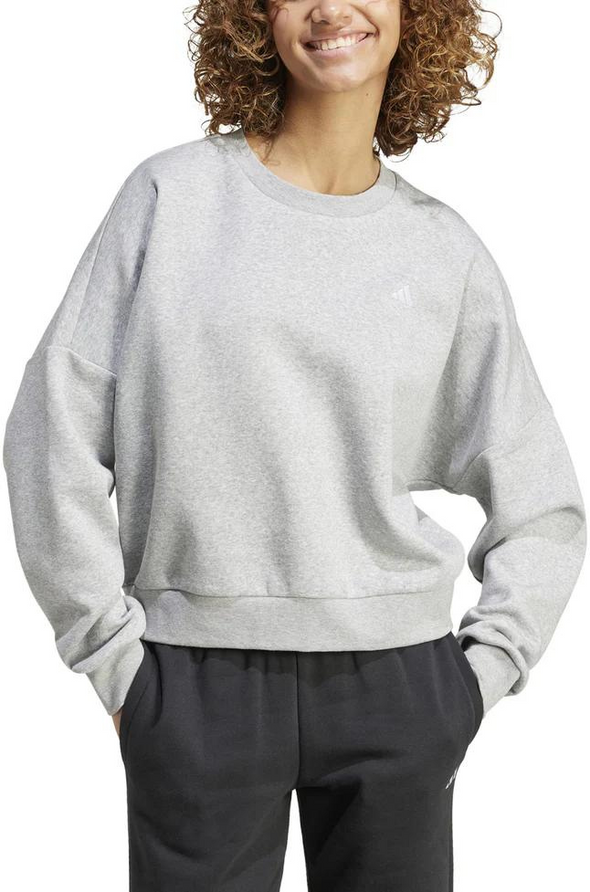 Adidas Womens Small Logo Fleece Crew