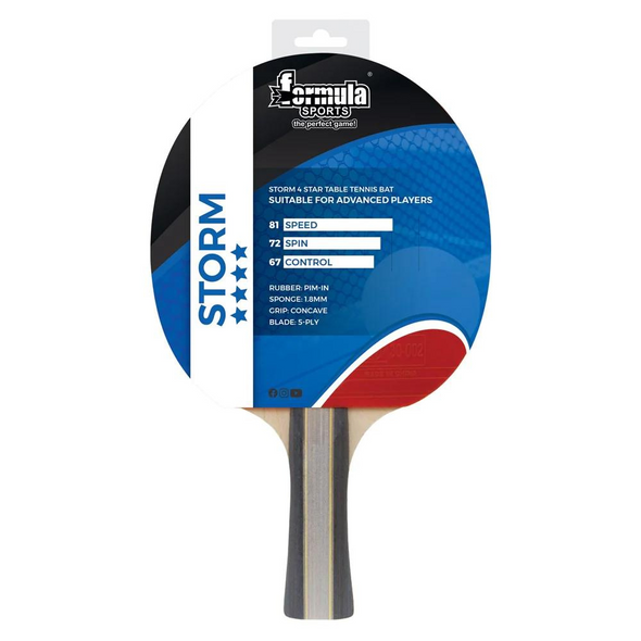 Formula Storm 4 Star Table Tennis Bat