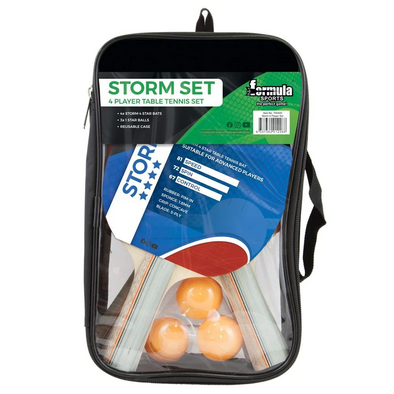 Formula Storm 4-Player Table Tennis Set