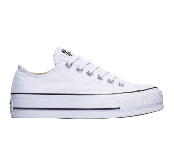 Converses Womens Lift Canvas Low White