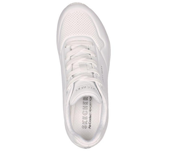 Skechers Womens UNO Stand On Air White