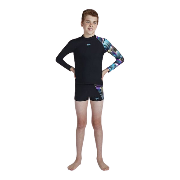 Speedo Kids Digital Allover Rash Top