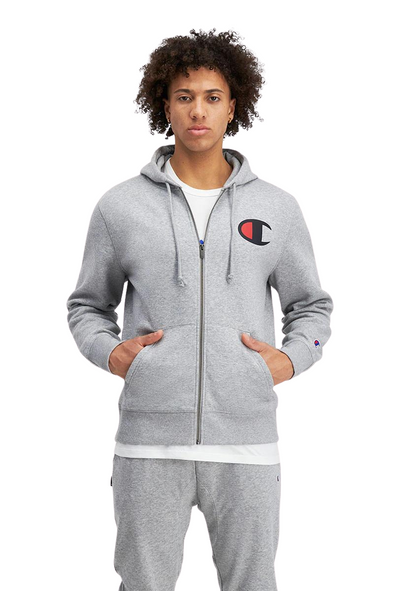 Champion Mens C Logo Zip Hoodie