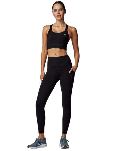 Running Bare Womens Power Moves Pocket Tights 28"