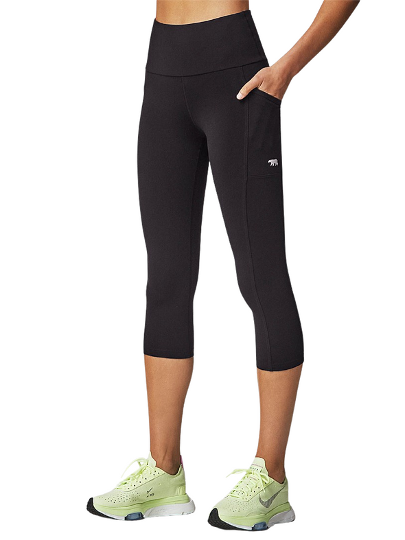 Running Bare Womens Power Moves Pocket 3/4 Tight