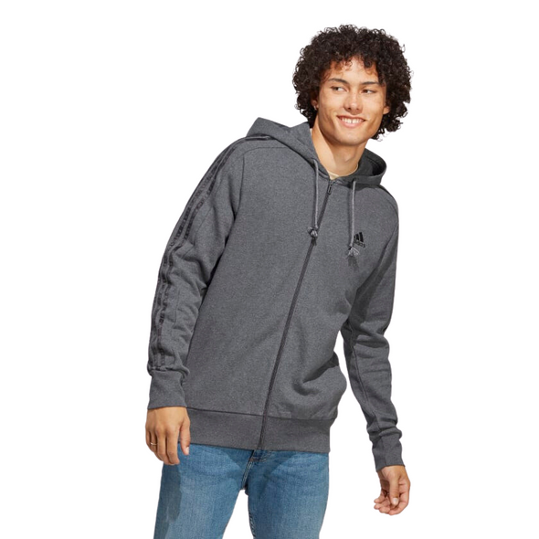 Adidas Mens 3S French Terry FZ HOODY