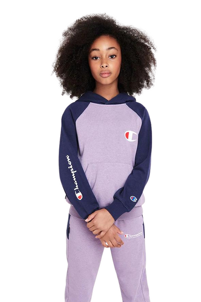 Champion Girls Terry Colourblock Hoodie