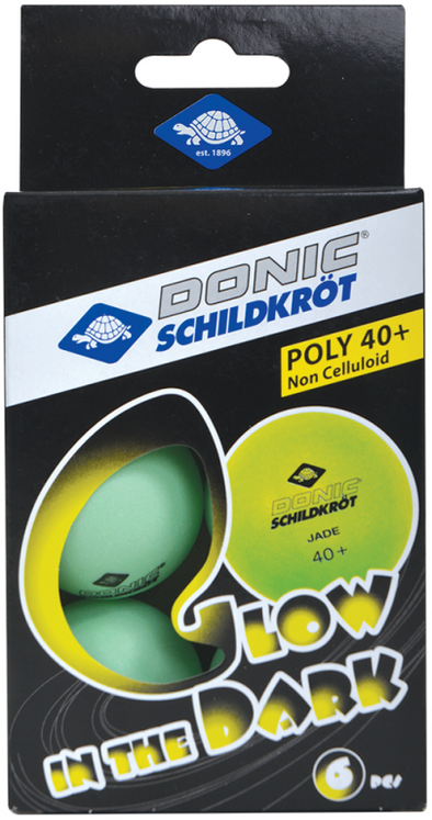 Donic Schildkrot Glow 6PK Balls