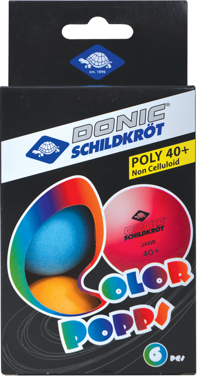 Donic Schildkrot Jade Ball Mix Colour 6pk