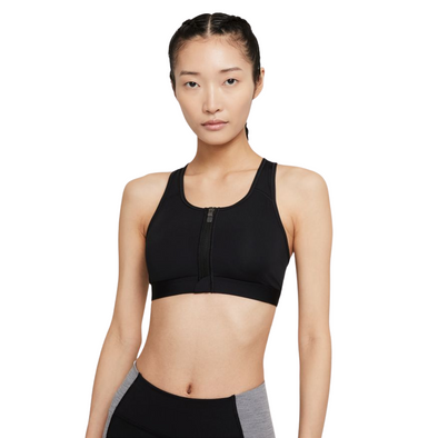 Nike Womens DF Swoosh Zip Front Bra