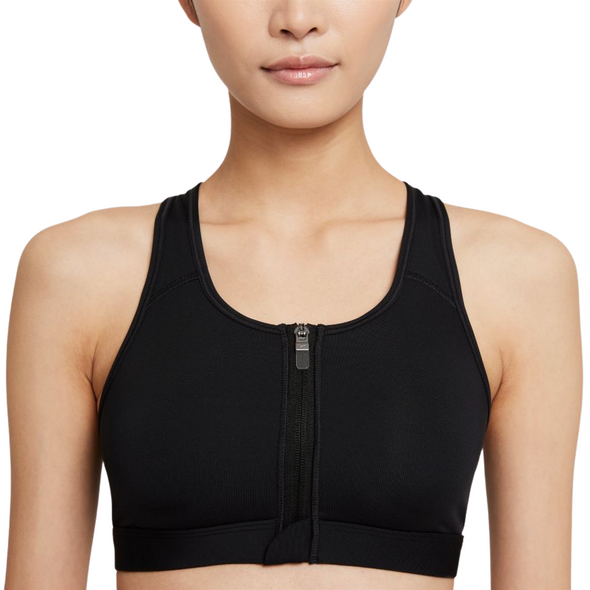 Nike Womens DF Swoosh Zip Front Bra